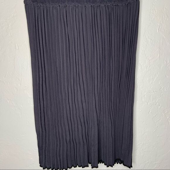 Sz Large Oscar De La Renta Navy Drop Waist Dress - Picture 8 of 11
